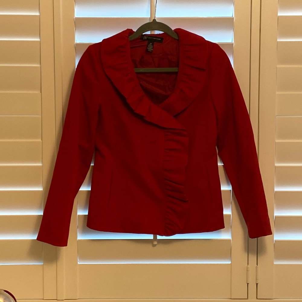 Red INC Macy jacket rich color